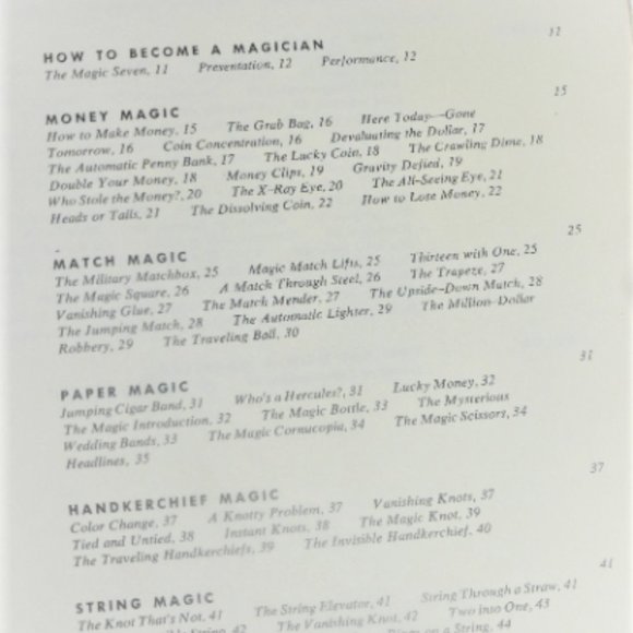 1963 1st Edi. Collier Quick Easy GUIDE to MAGIC Hal Vermes Magic Tricks Houdini - Picture 5 of 10